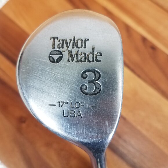 TaylorMade Pittsburgh Persimmon Metalwood 3 Wood 17° Taylite Steel Shaft 45" - Picture 4 of 7